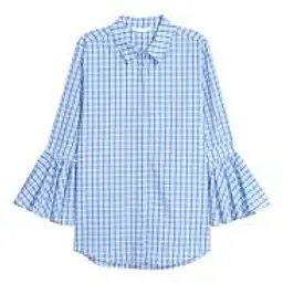 Blouse With Wide Flounced