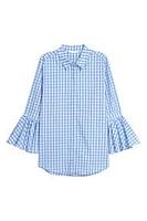 Blouse With Wide Flounced